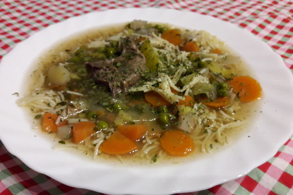 Rindfleischsuppe