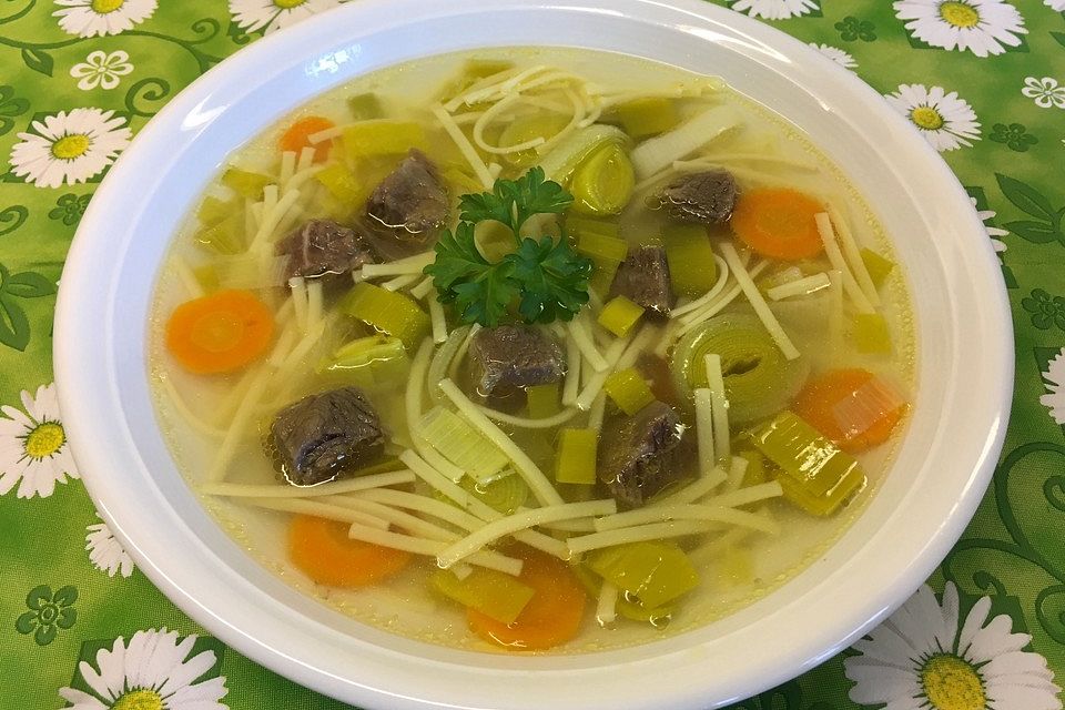 Rindfleischsuppe