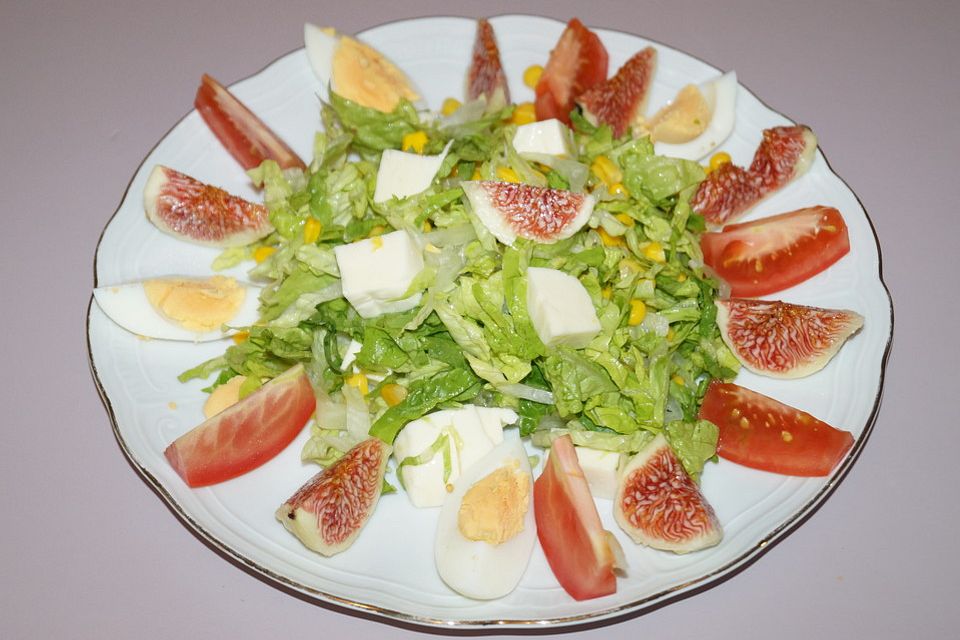 Feigensalat mit Mozzarella