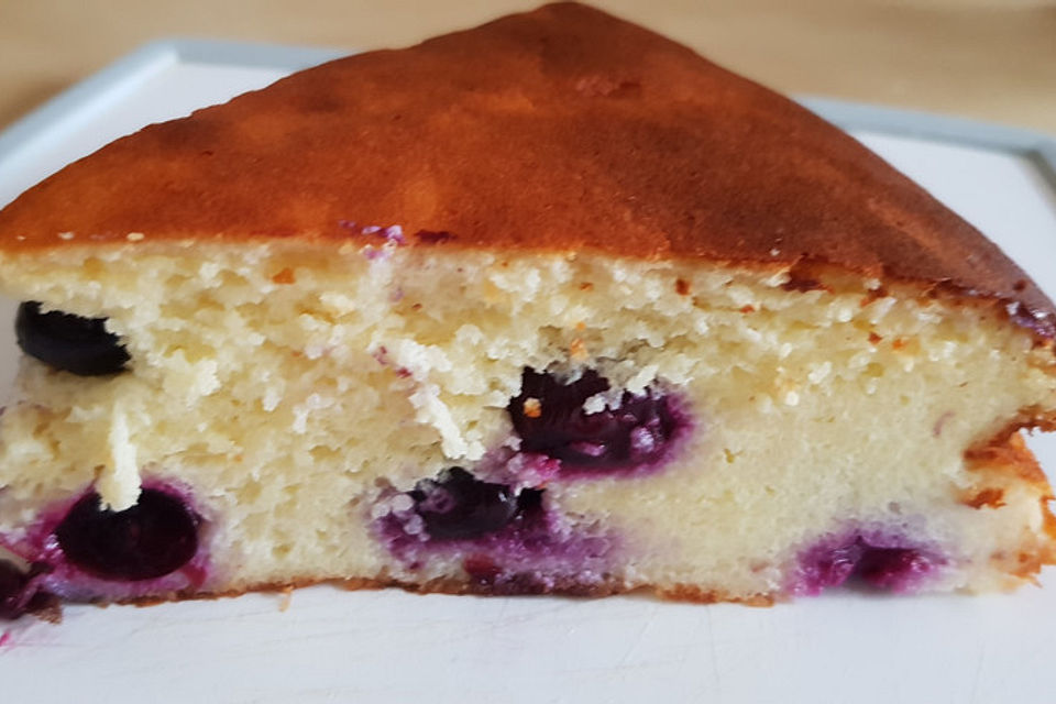 Käsekuchen mit Blaubeeren