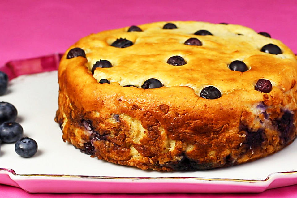 Käsekuchen mit Blaubeeren