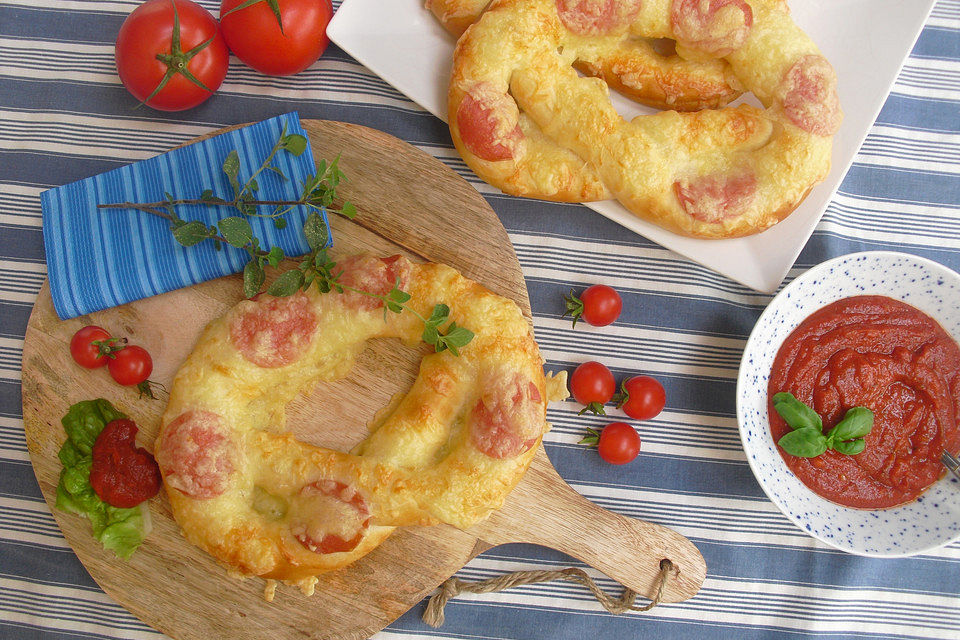 Pizza-Brezel