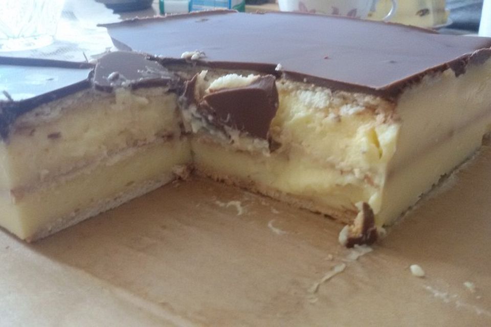 Eclairkuchen ohne Backen