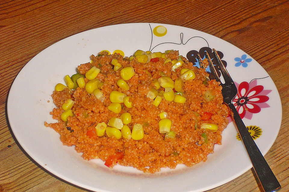 Roter Couscous - Salat