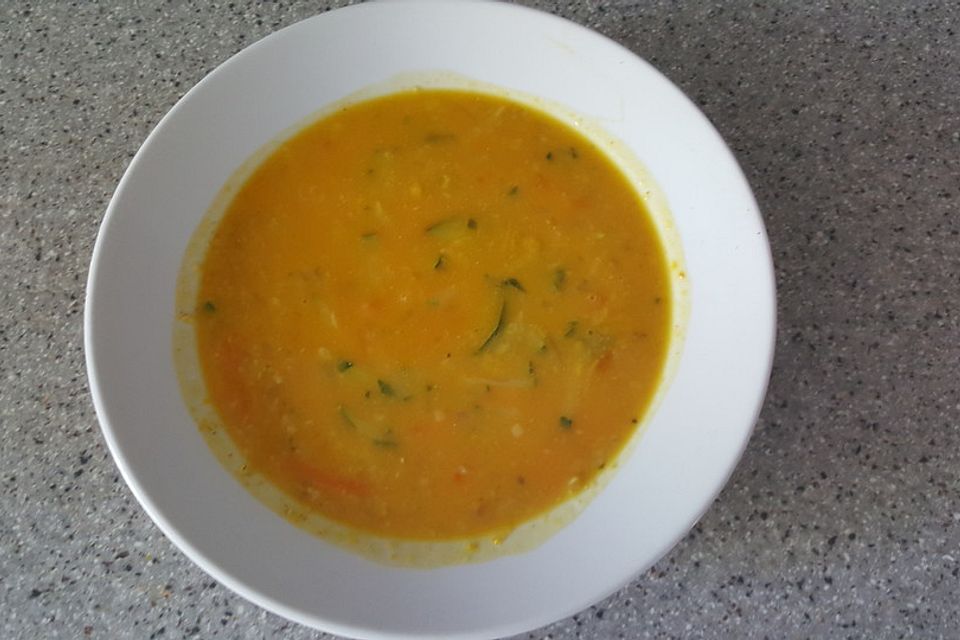 Kürbissuppe mit Grünkern