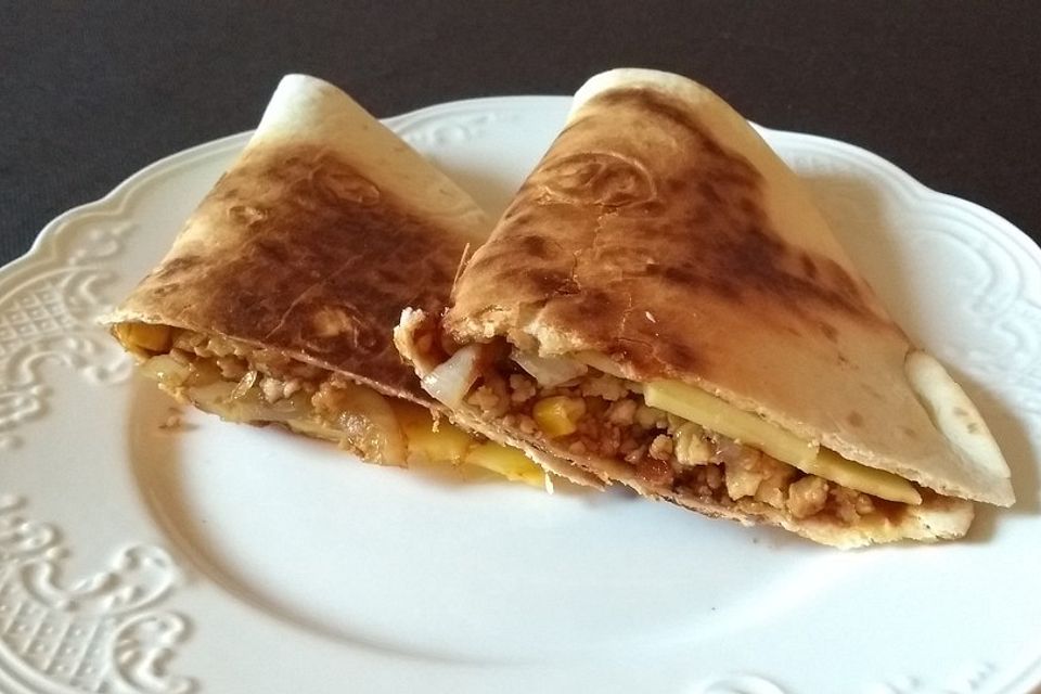 Vegane BBQ Quesadillas