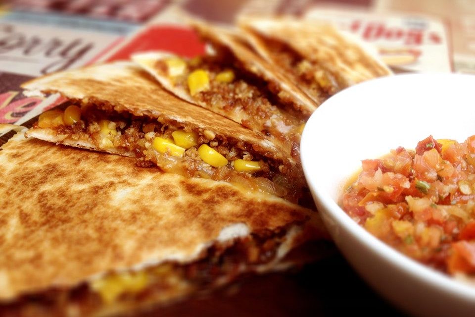 Vegane BBQ Quesadillas