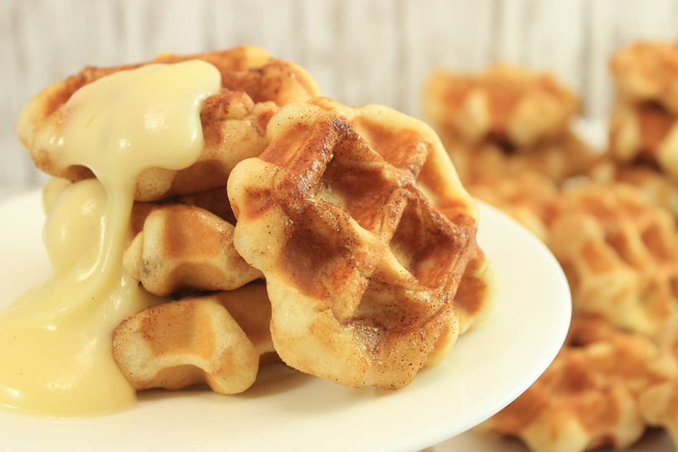 Cinnamon Roll Waffles