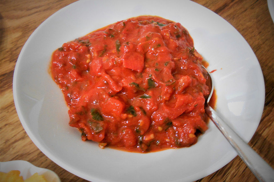 Frischer Tomatendip