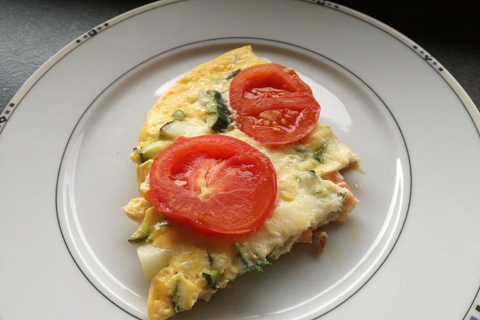 Zucchini-Tomaten-Frittata