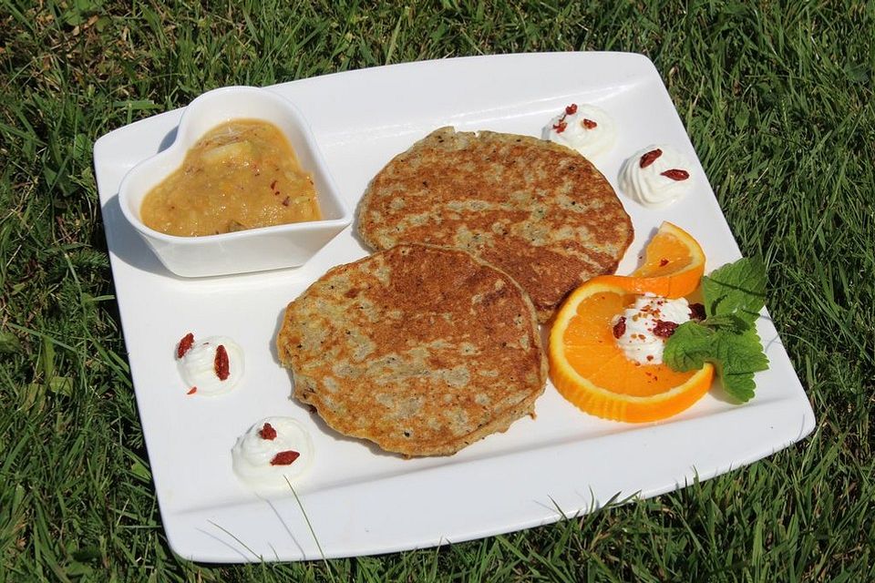 Chia-Birnen Pancakes