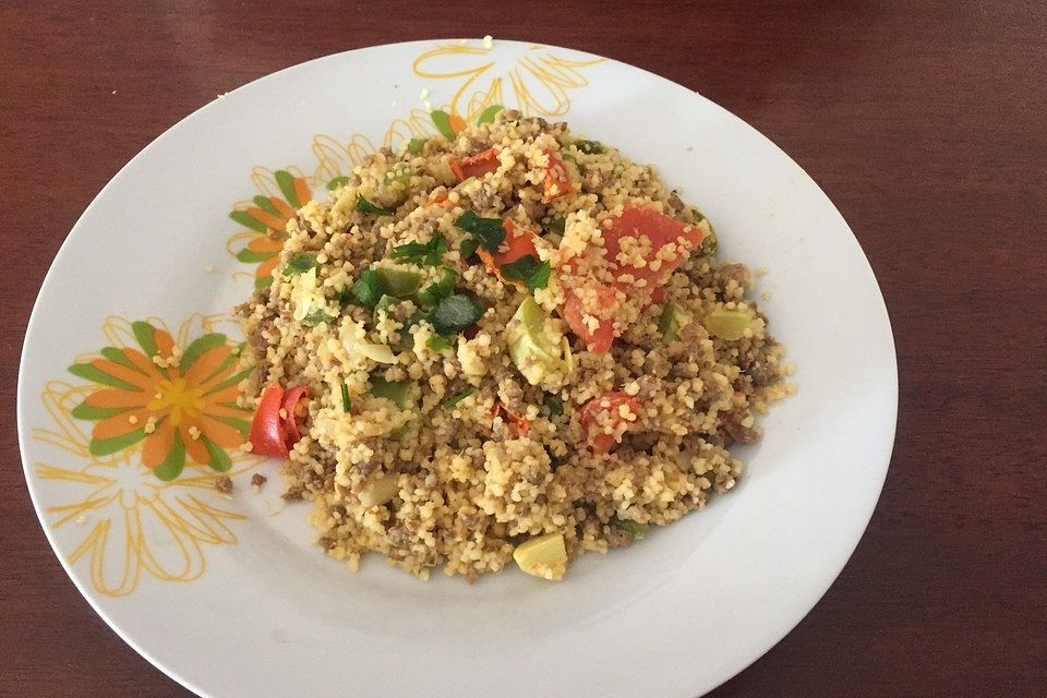 Couscous-Hackfleisch-Gemüse-Pfanne