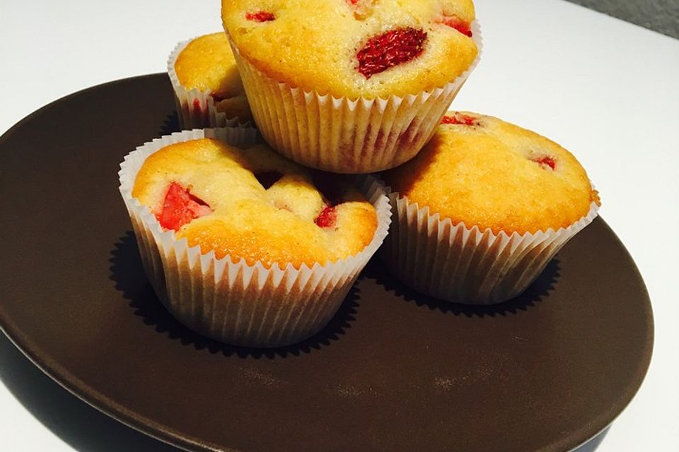 Erdbeer-Muffins