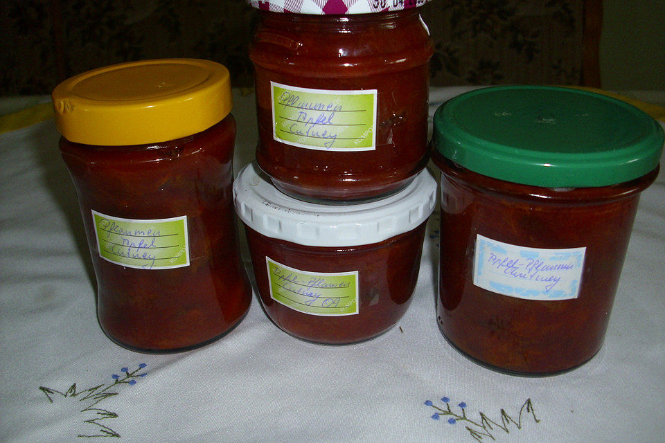 Pflaumen-Apfel-Chutney