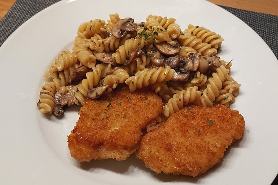 Mini-Jägerschnitzel Pasta