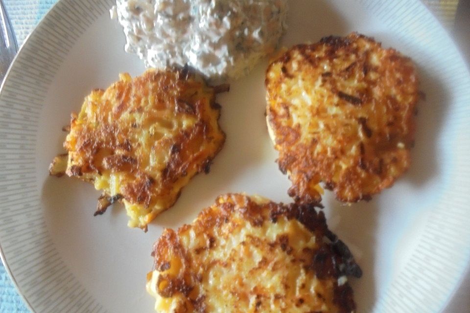 Gemüseschnitzel mit Kräuterquark