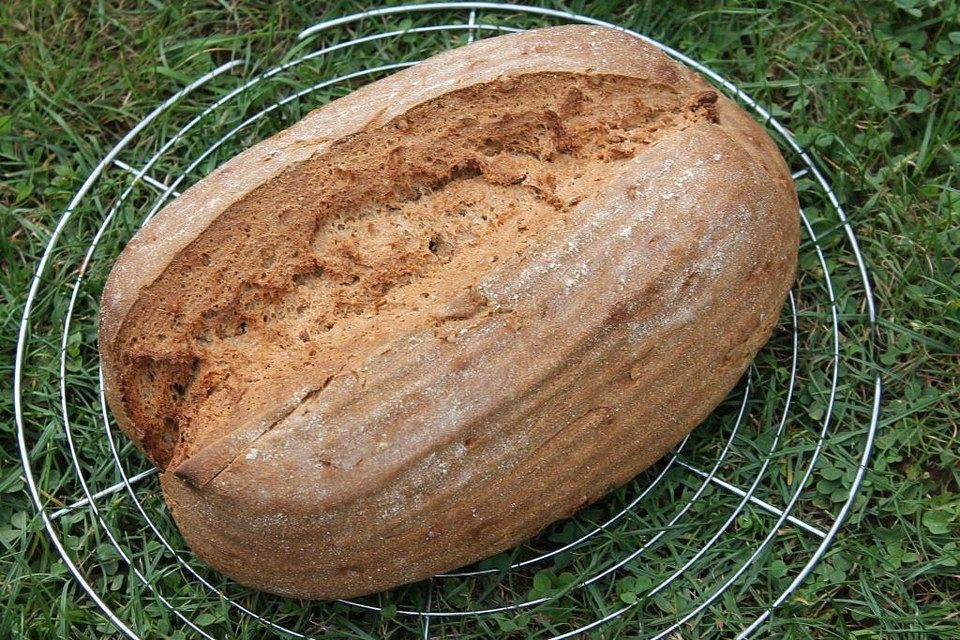 Hafermilch-Sauerteig-Vollkornbrot