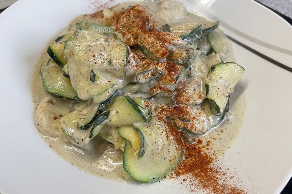 Orientalische Hähnchen-Zucchini-Pfanne