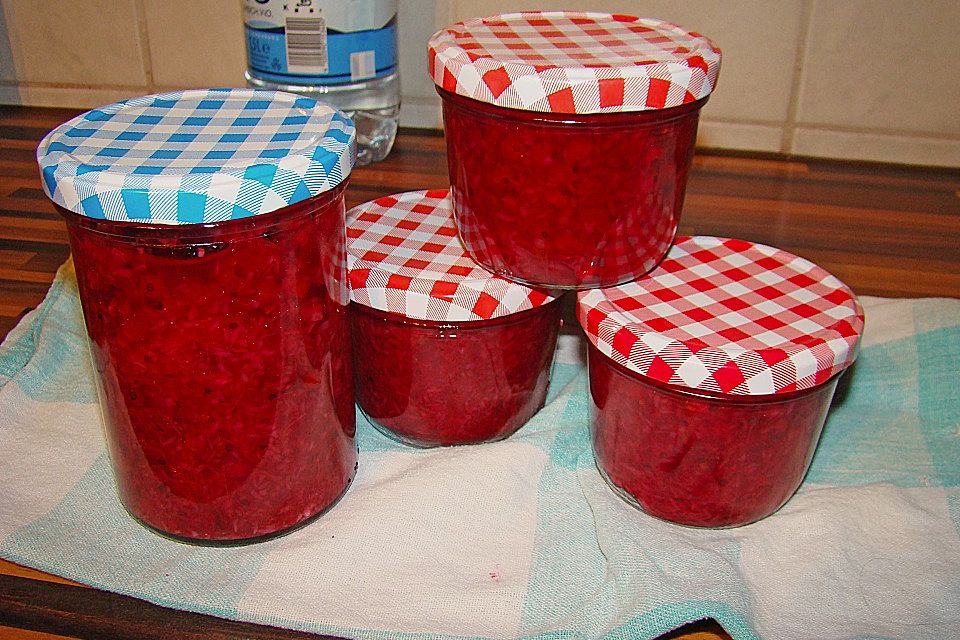 Johannisbeermarmelade mit Kokos