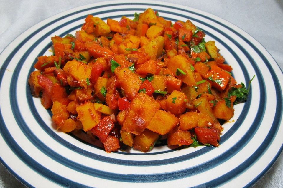 Herbstliches Kürbisratatouille