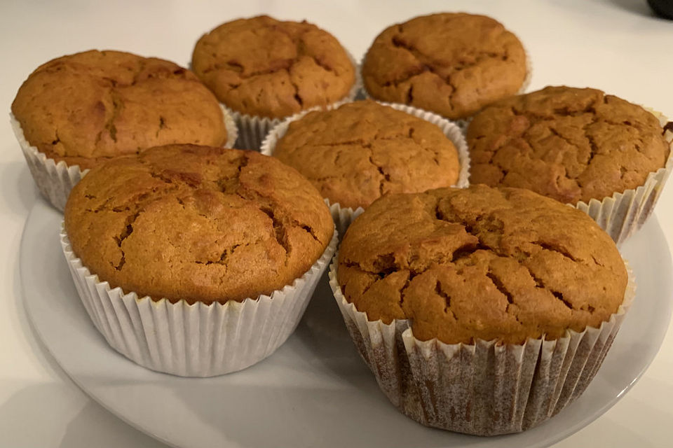 Köstliche Kürbismuffins mit Kürbispüree