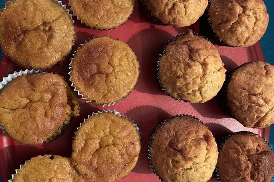 Köstliche Kürbismuffins mit Kürbispüree