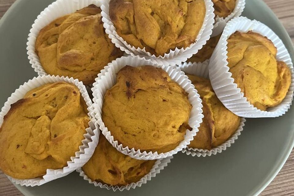 Köstliche Kürbismuffins mit Kürbispüree