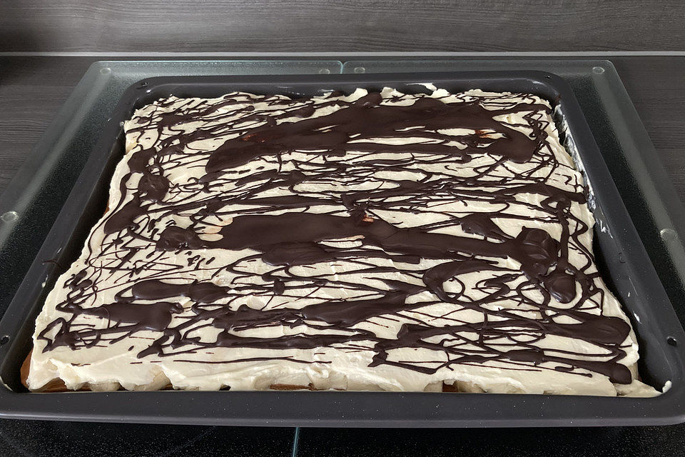 Bananensplit Blechkuchen