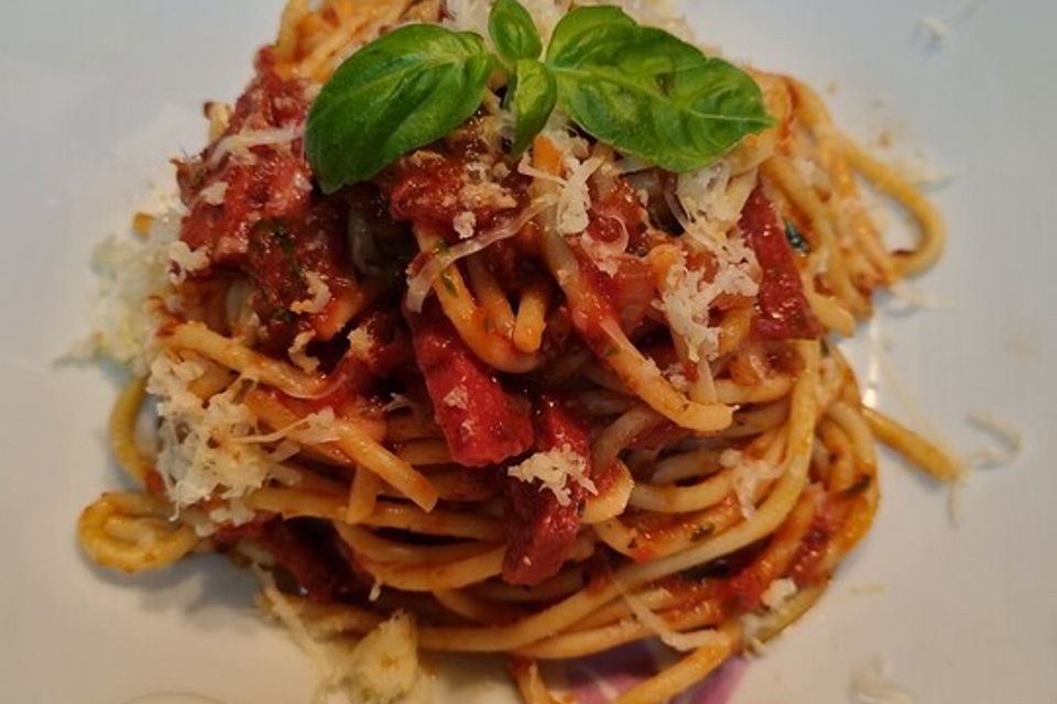 Linguine in Chorizo-Sauce