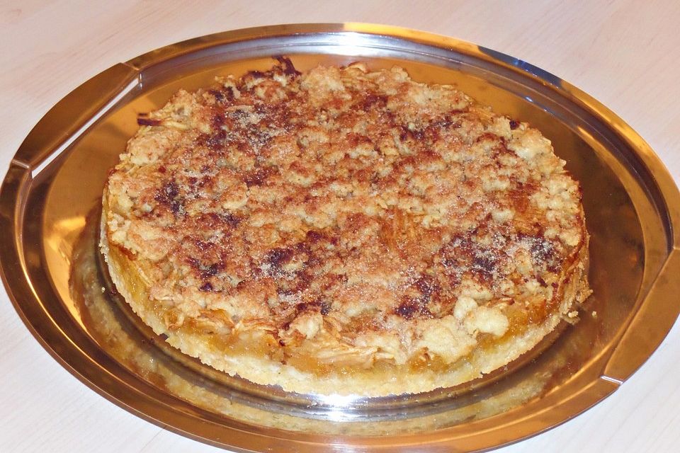 Knusprige Apfel-Streusel-Tarte