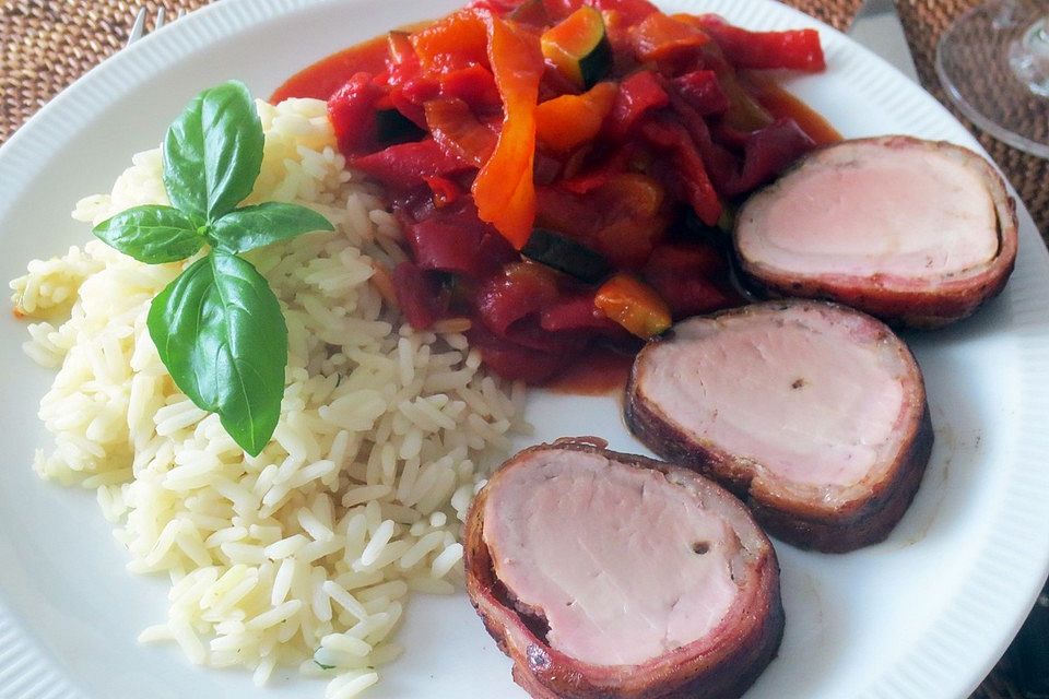 Schweinefilet, saftig, rosa,einfach