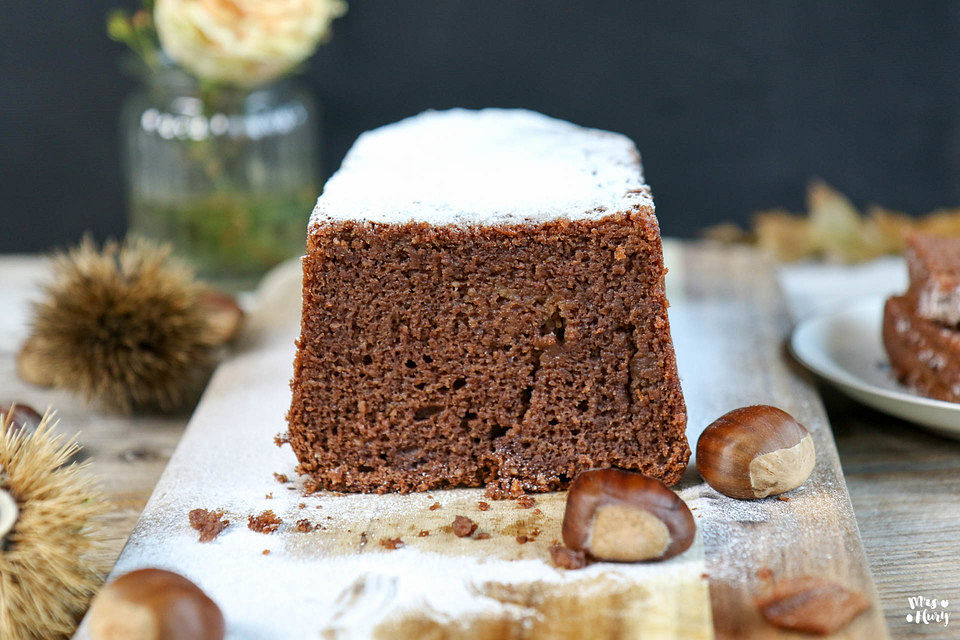 Saftiger Maronikuchen ohne Mehl