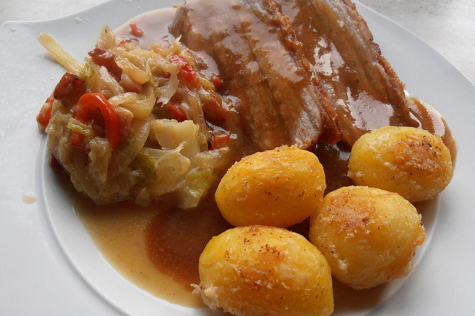 Marinierter Schweinekrustenbraten