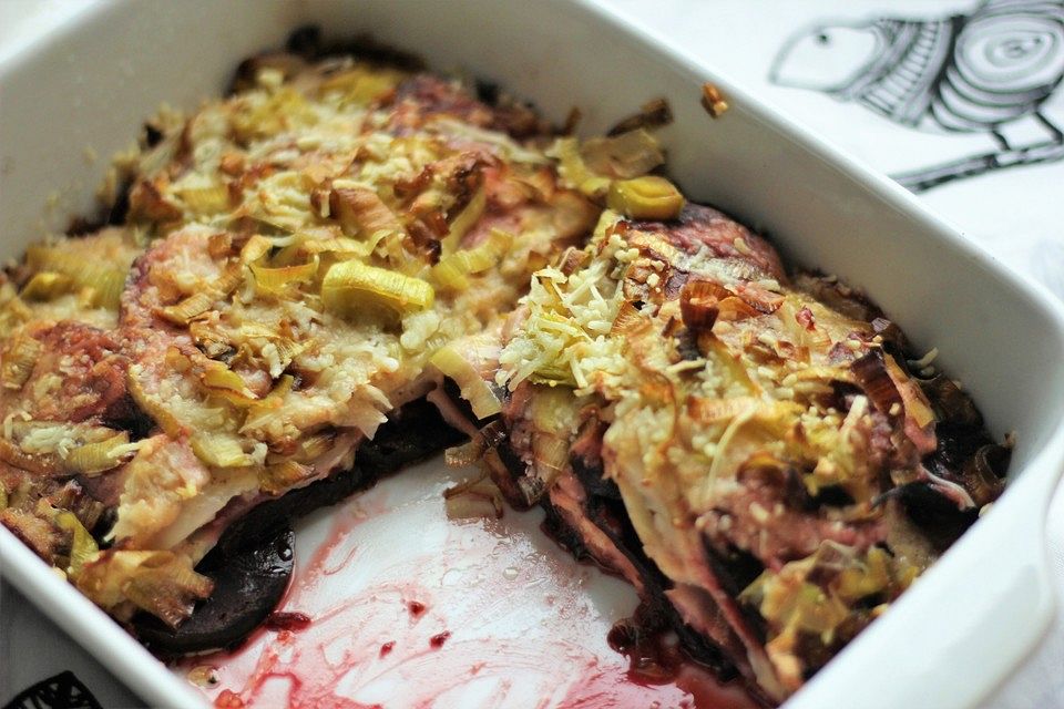 Sellerie-Rote Bete-Gratin