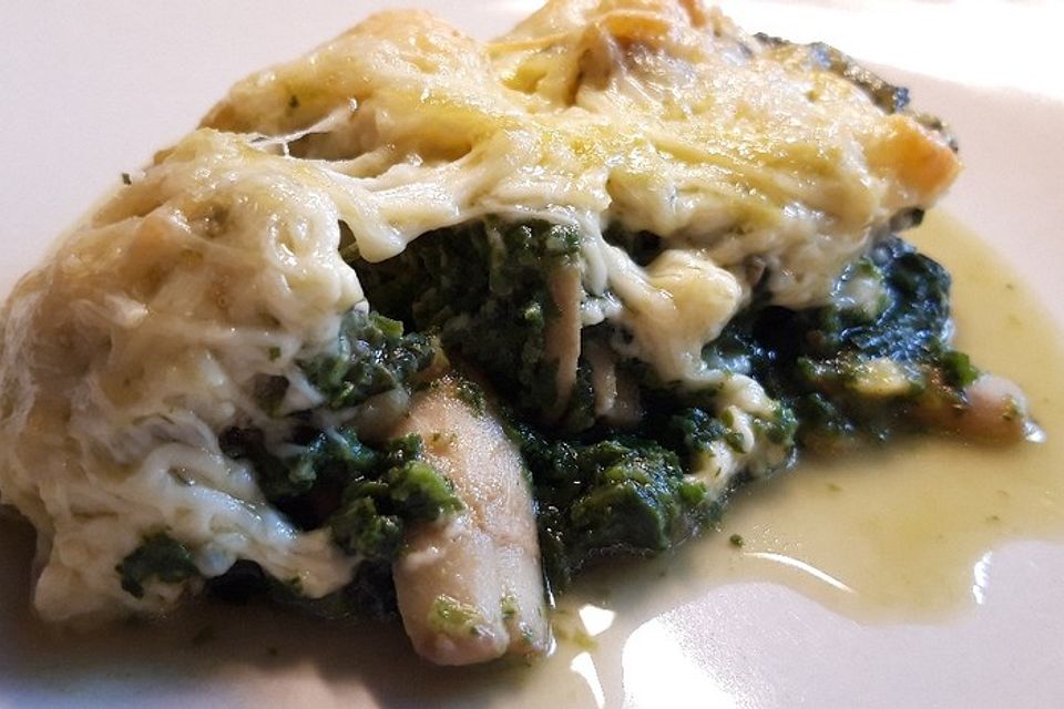 Maultaschen-Spinat-Auflauf