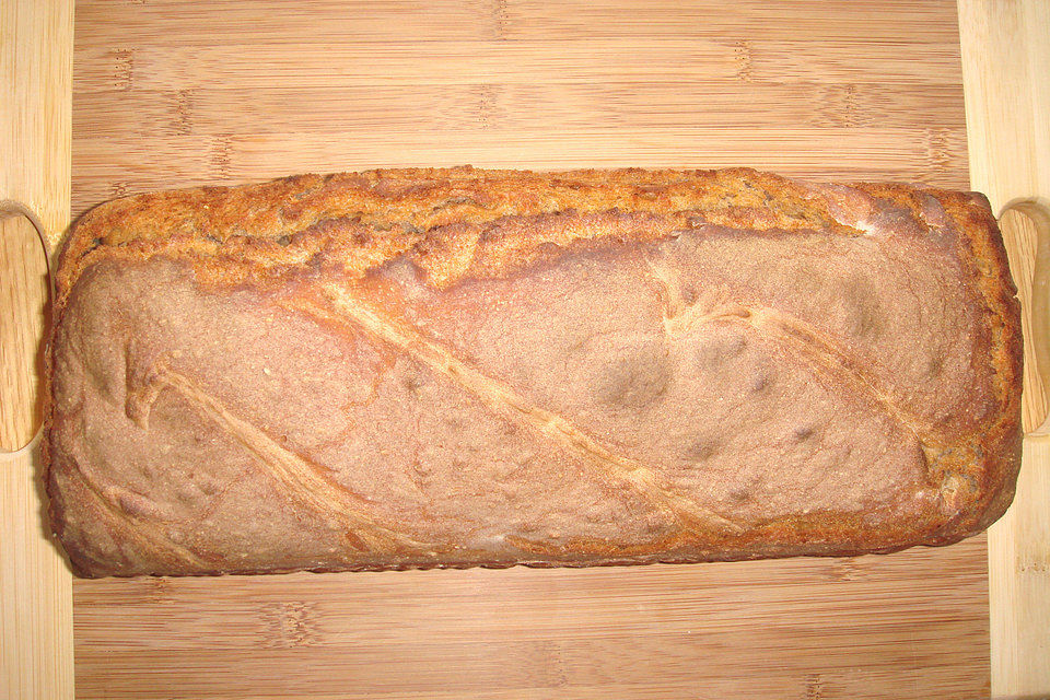 Roggenvollkornbrot mit Sauerteig