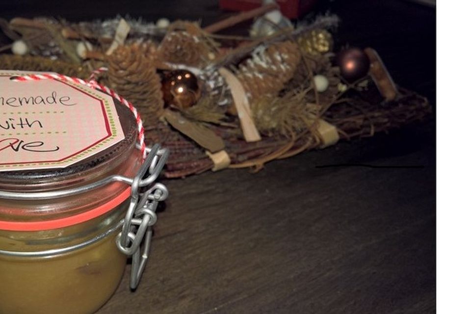 Weihnachtliche Apfel-Marzipan-Marmelade