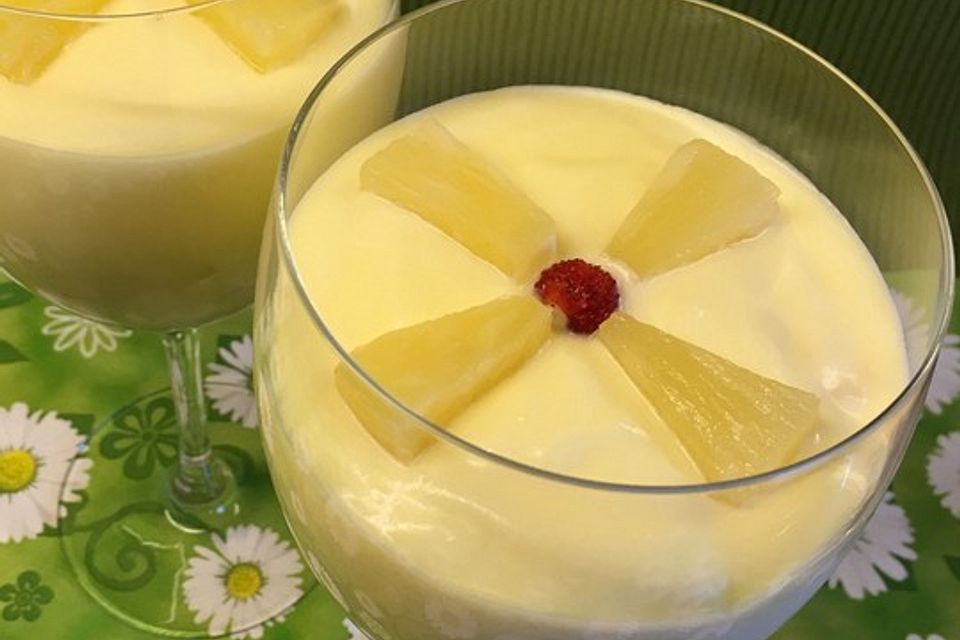 Pudding-Ananas-Dessert