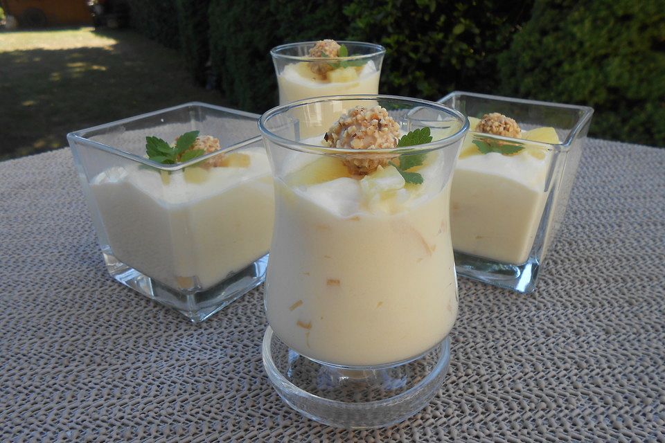 Pudding-Ananas-Dessert