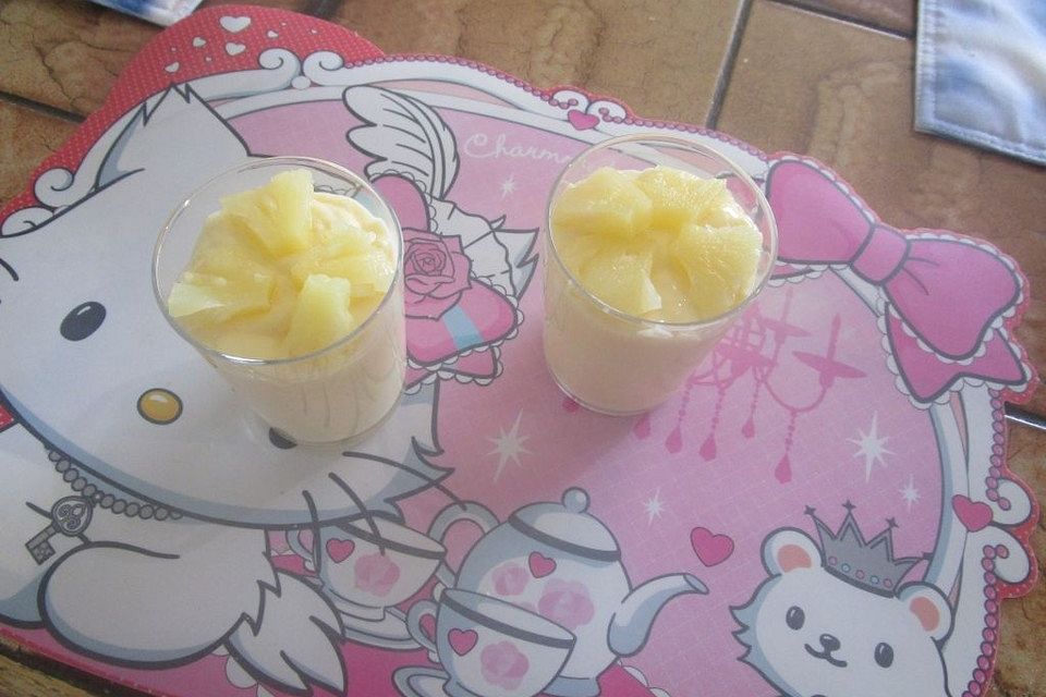 Pudding-Ananas-Dessert