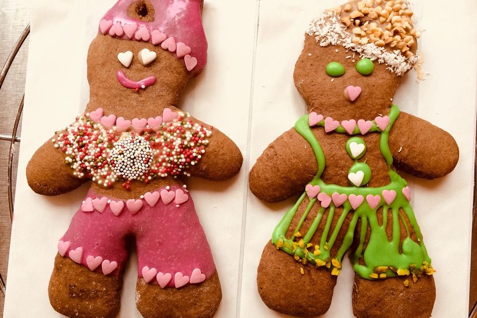 Lebkuchenhaus oder Lebkuchen-Baumschmuck