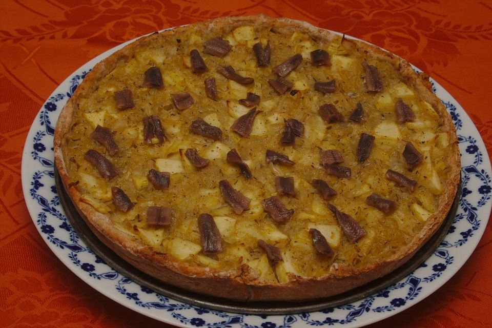 Schwedische Zwiebel-Apfel-Tarte