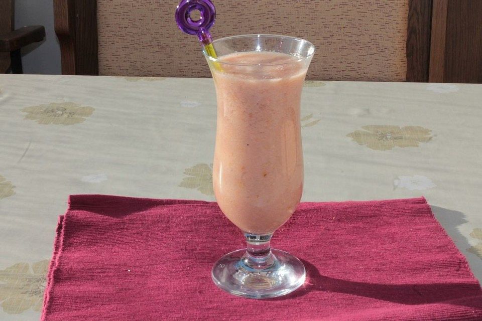 Bananen-Birnen-Granatapfel-Smoothie