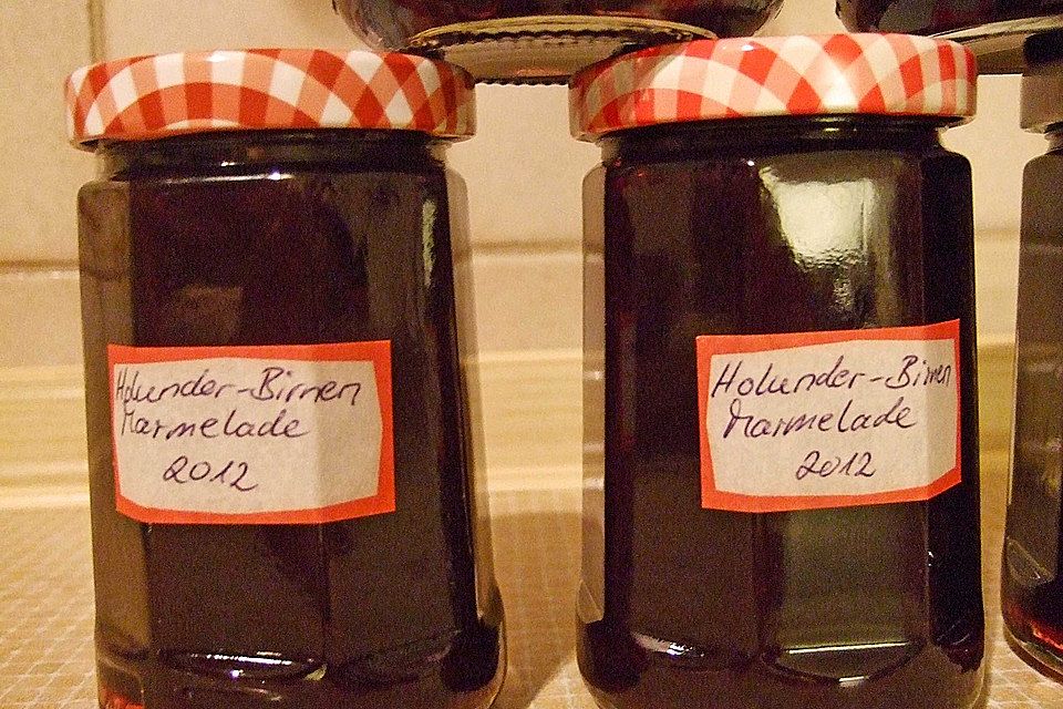 Holunder - Birnen - Marmelade