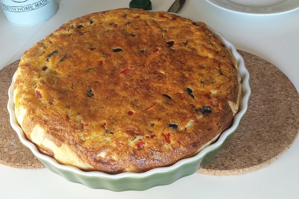 Auberginen-Paprika-Quiche