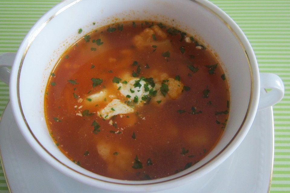 Herzhafte Blumenkohlsuppe