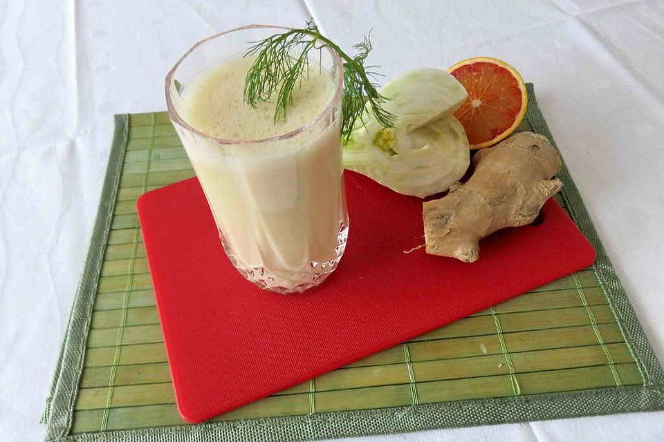 Blutorange-Fenchel-Smoothie