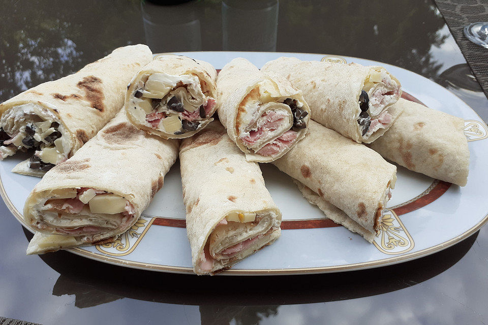 Schinken-Käse-Wraps