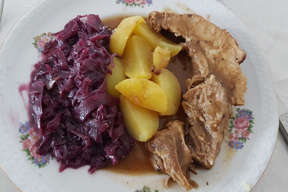 Apfelrotkohl