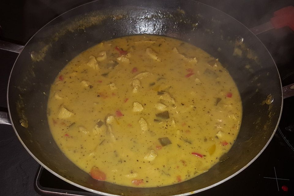 Curry-Hähnchengeschnetzeltes